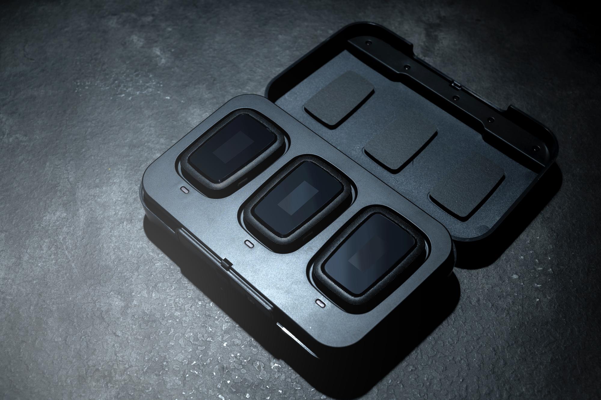 packaged culinary kit on carbon fiber surface